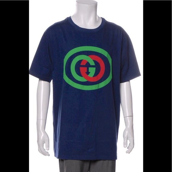 Gucci navy tshirt NWT XS & XL oversized - Picture 7 of 7